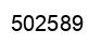 Number 502589 black image