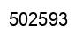 Number 502593 black image