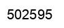 Number 502595 black image