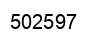 Number 502597 black image