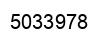 Número 5033978 imagen negro