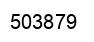 Number 503879 black image