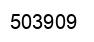 Number 503909 black image