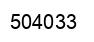 Number 504033 black image