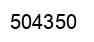 Number 504350 black image