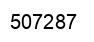 Number 507287 black image