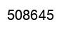 Number 508645 black image