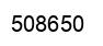 Number 508650 black image