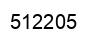 Number 512205 black image
