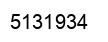 Number 5131934 black image