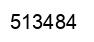 Number 513484 black image