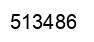 Number 513486 black image