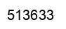 Number 513633 black image