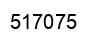 Number 517075 black image