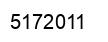 Number 5172011 black image