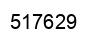 Number 517629 black image