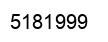 Number 5181999 black image