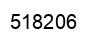 Number 518206 black image