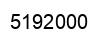 Number 5192000 black image