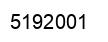 Number 5192001 black image