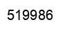 Number 519986 black image
