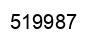 Number 519987 black image