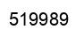 Number 519989 black image