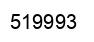 Number 519993 black image