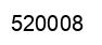 Number 520008 black image