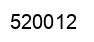Number 520012 black image