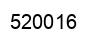 Number 520016 black image