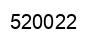 Number 520022 black image