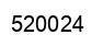 Number 520024 black image