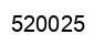 Number 520025 black image