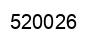 Number 520026 black image