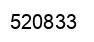 Number 520833 black image