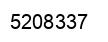 Number 5208337 black image