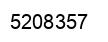 Number 5208357 black image