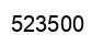 Número 523500 imagen negro