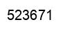 Number 523671 black image