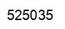 Number 525035 black image
