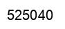 Número 525040 imagen negro