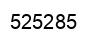 Number 525285 black image