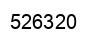 Number 526320 black image