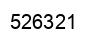 Number 526321 black image