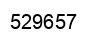 Number 529657 black image