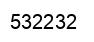 Number 532232 black image