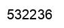 Number 532236 black image