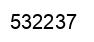 Number 532237 black image
