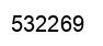 Number 532269 black image